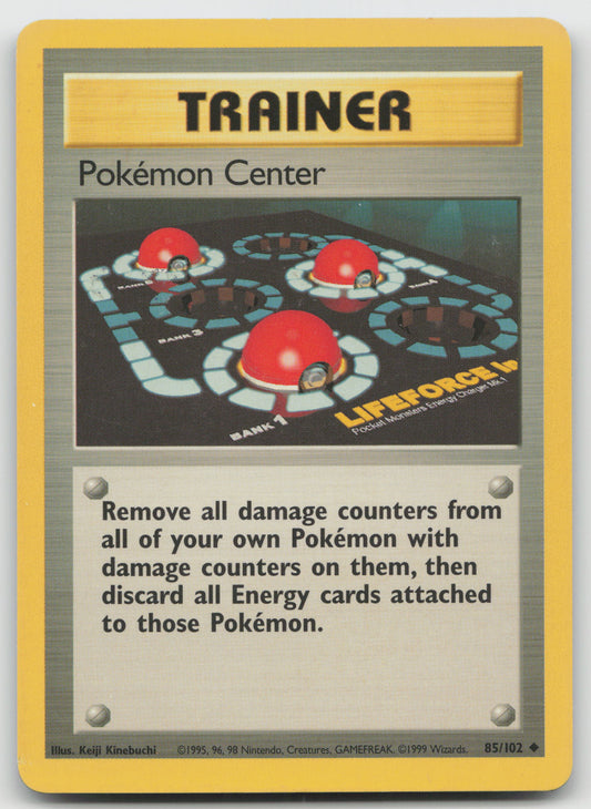 Pokemon Center Uncommon Base Set 085/102 LP