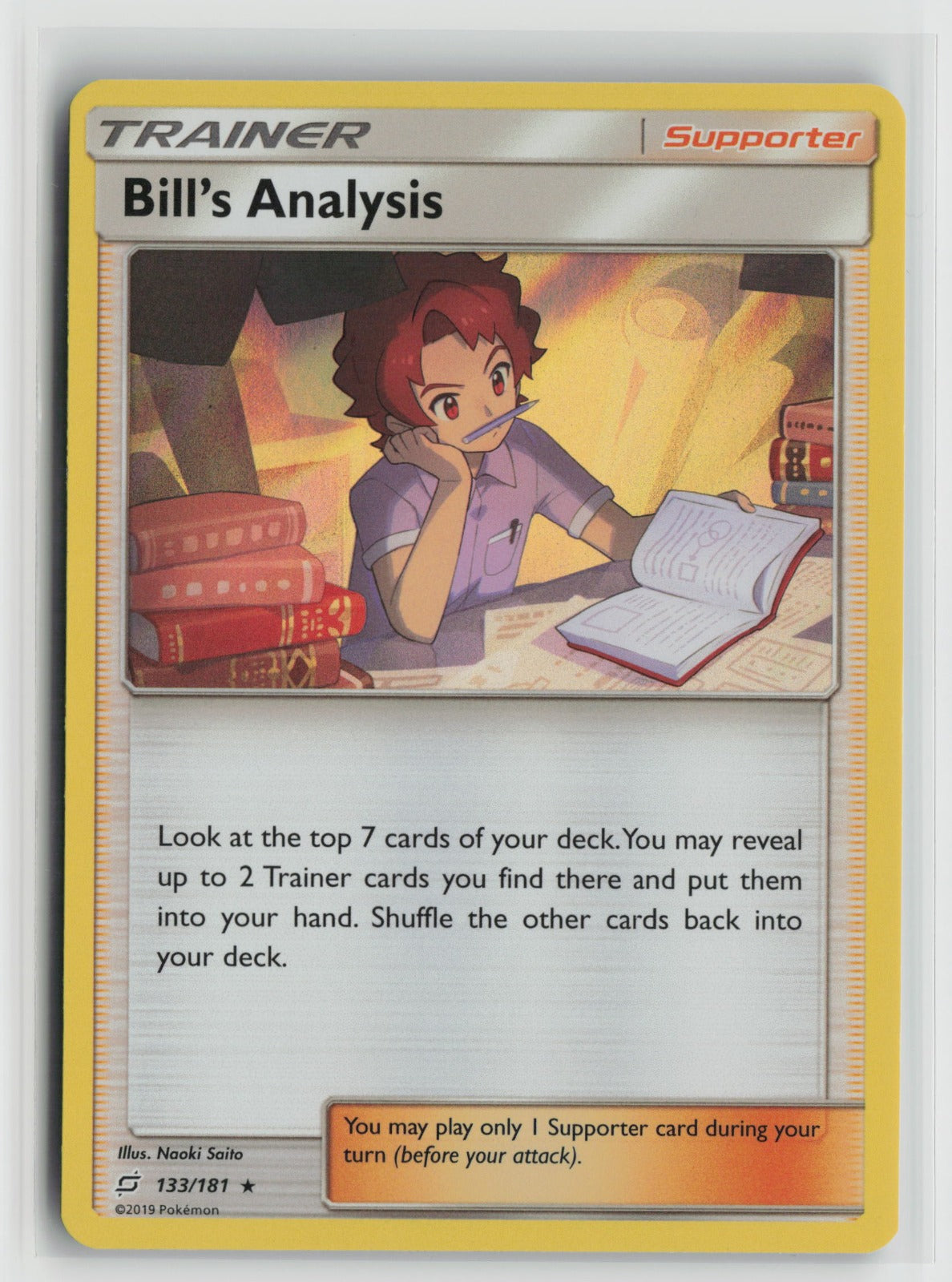 Bill's Analysis Holo Rare SM9 133/181 NM
