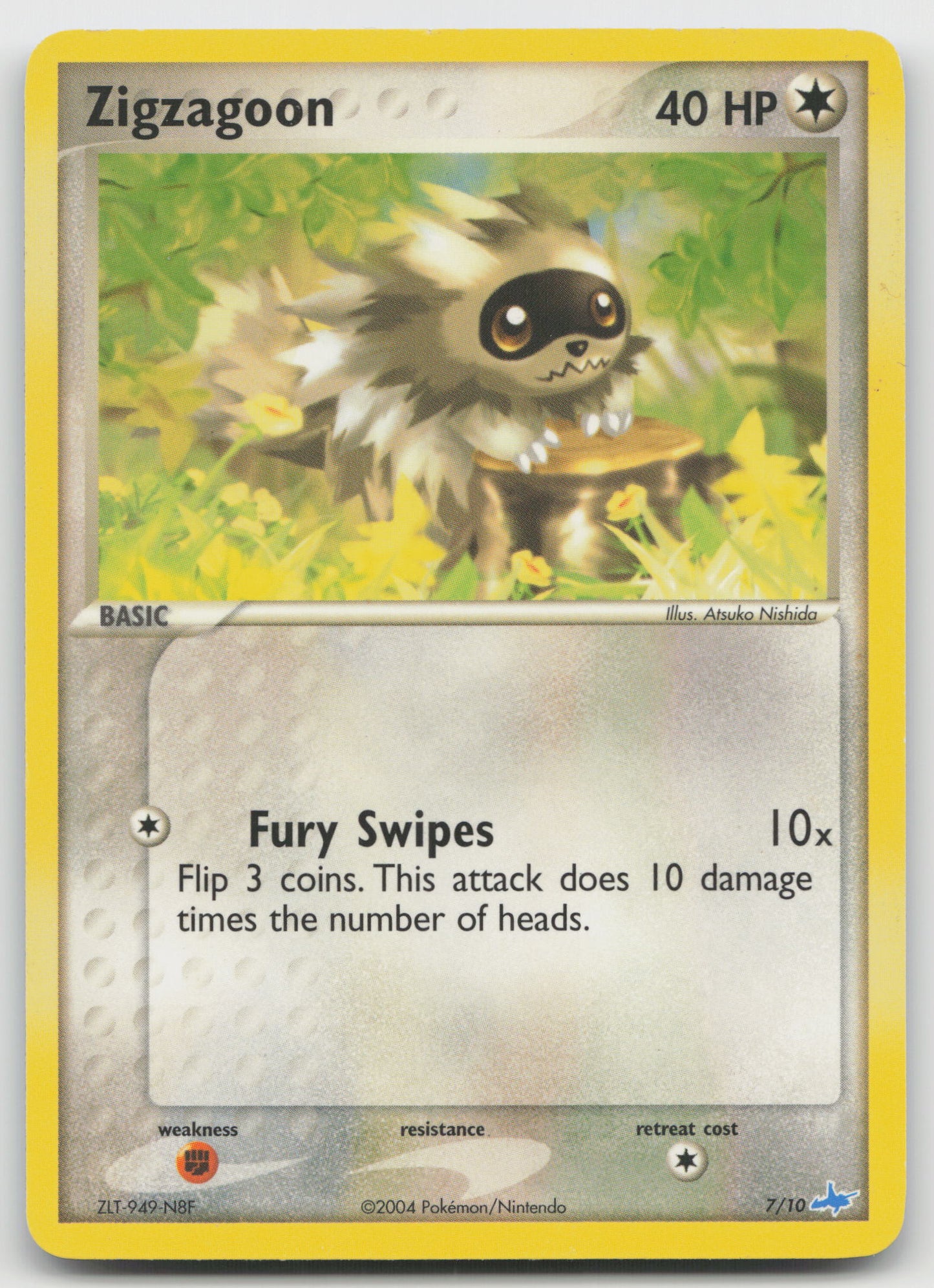 Zigzagoon Common Normal PR 7/10 LP