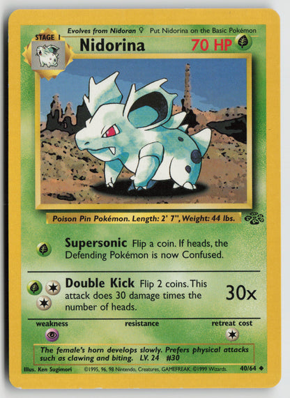 Nidorina Uncommon Jungle 40/64 MP