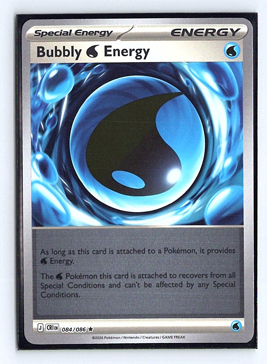 Bubbly W Energy Rare Reverse Holo CRI 084/086 NM