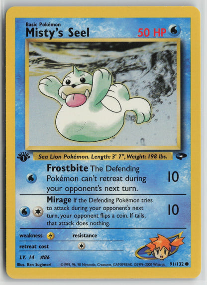 Misty's Seel Common 1st Edition G2 091/132 NM