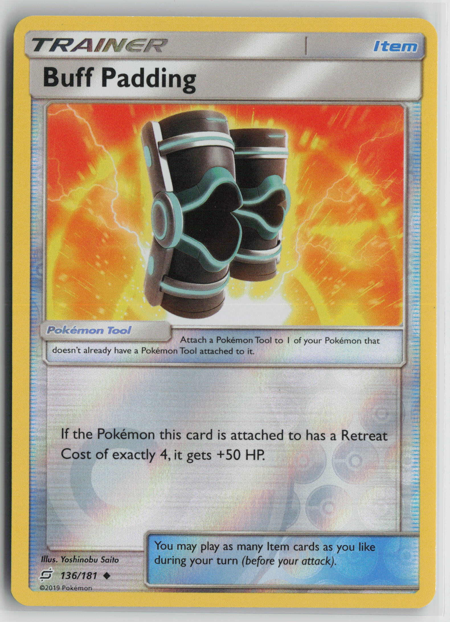 Buff Padding Uncommon Reverse SM - Team Up 136/181 NM