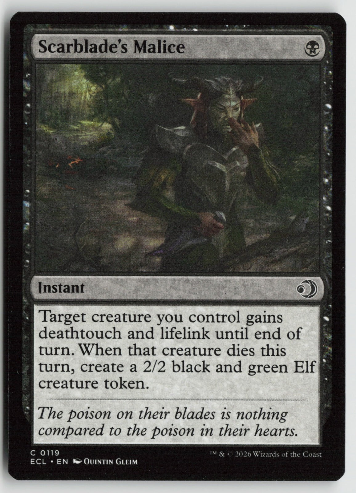Scarblade's Malice C ECL 119 NM