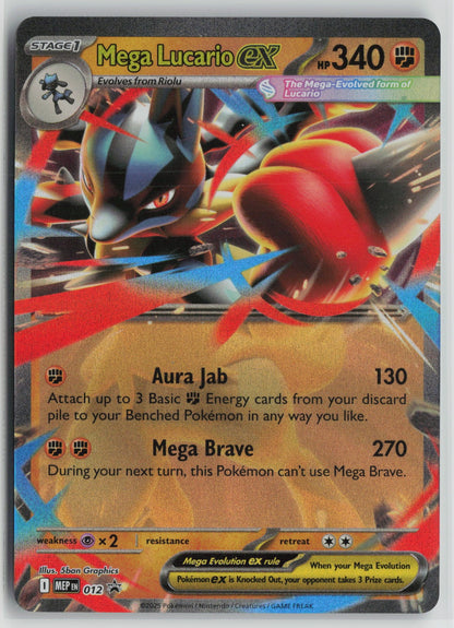 Mega Lucario ex - Promo Holo MEP 012 NM