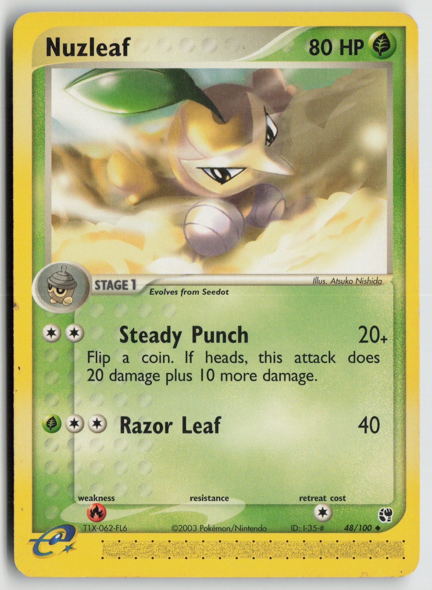 Nuzleaf Uncommon Sandstorm 48/100 DMG