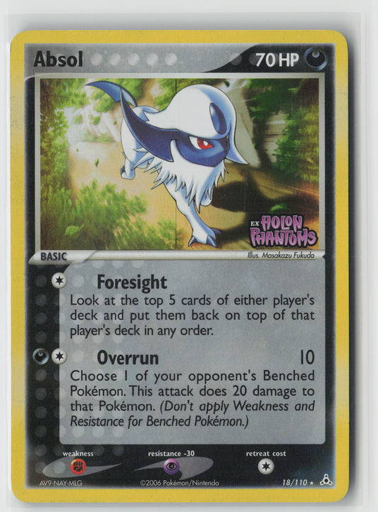 Absol Rare Holon Phantoms 18/110 LP