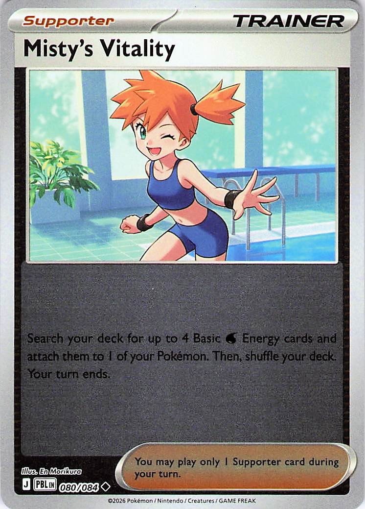 Misty's Vitality Uncommon Reverse Holo PBL 080/084 NM