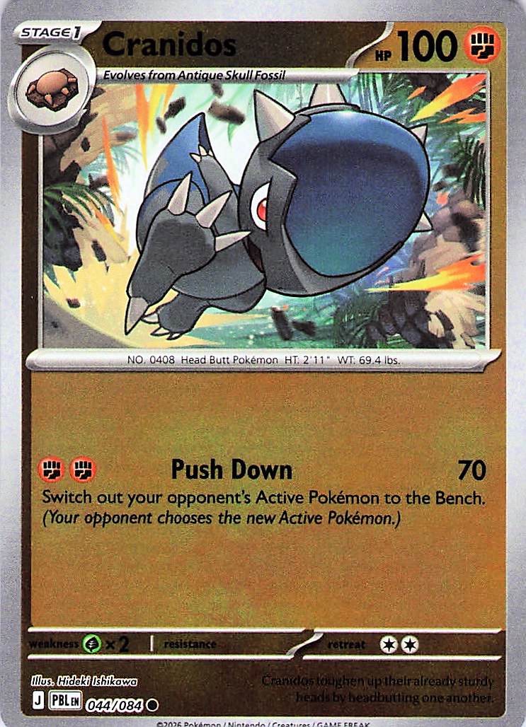 Cranidos Common Reverse Holo PBL 044/084 NM