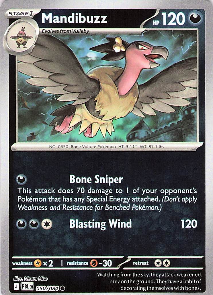Mandibuzz Common Reverse Holo PBL 050/084 NM