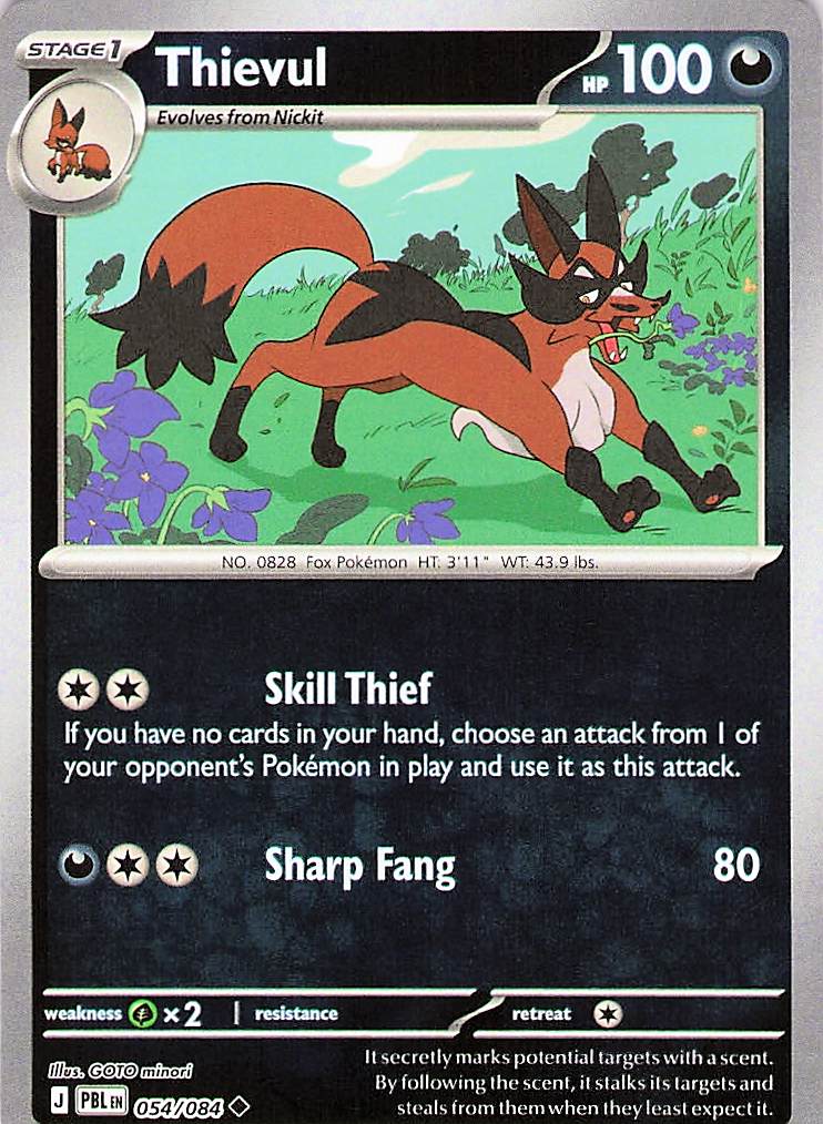 Thievul Uncommon Reverse Holo PBL 054/084 NM
