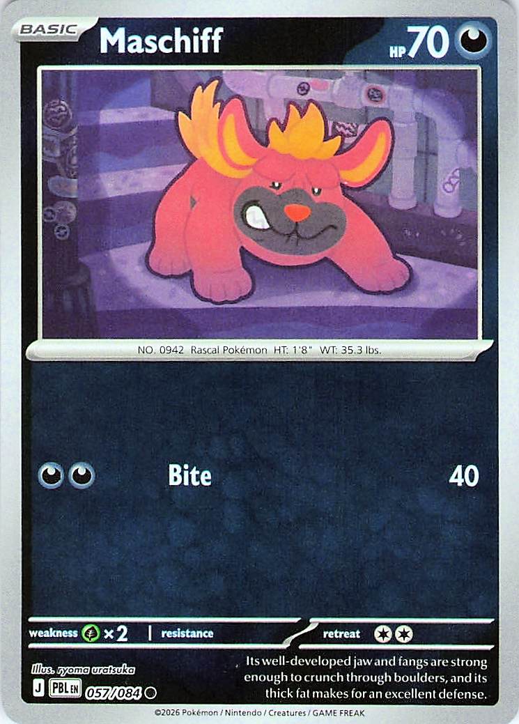 Maschiff Common Reverse Holo PBL 057/084 NM