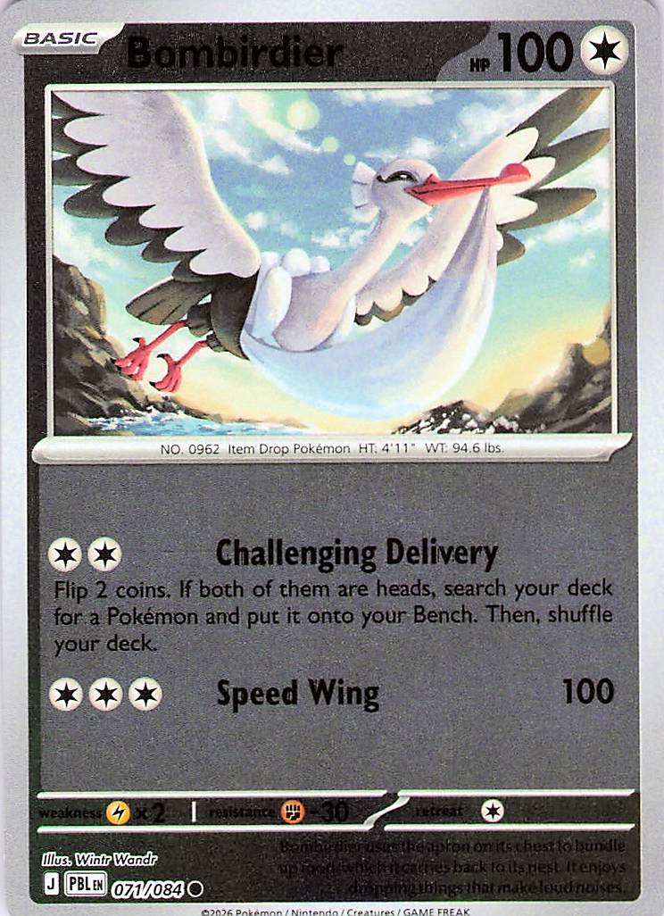 Bombirdier Common Reverse Holo PBL 071/084 NM