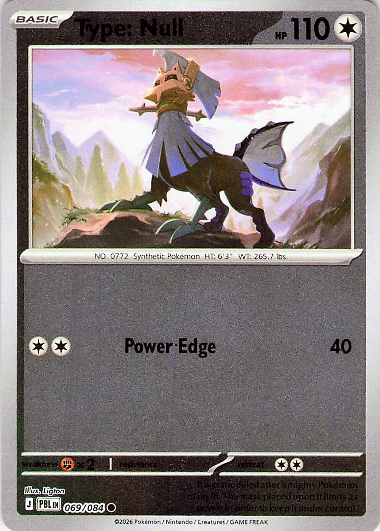 Type Null Common Reverse Holo PBL 069/084 NM