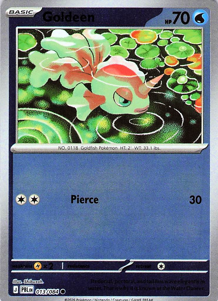 Goldeen Common Reverse Holo PBL 013/084 NM