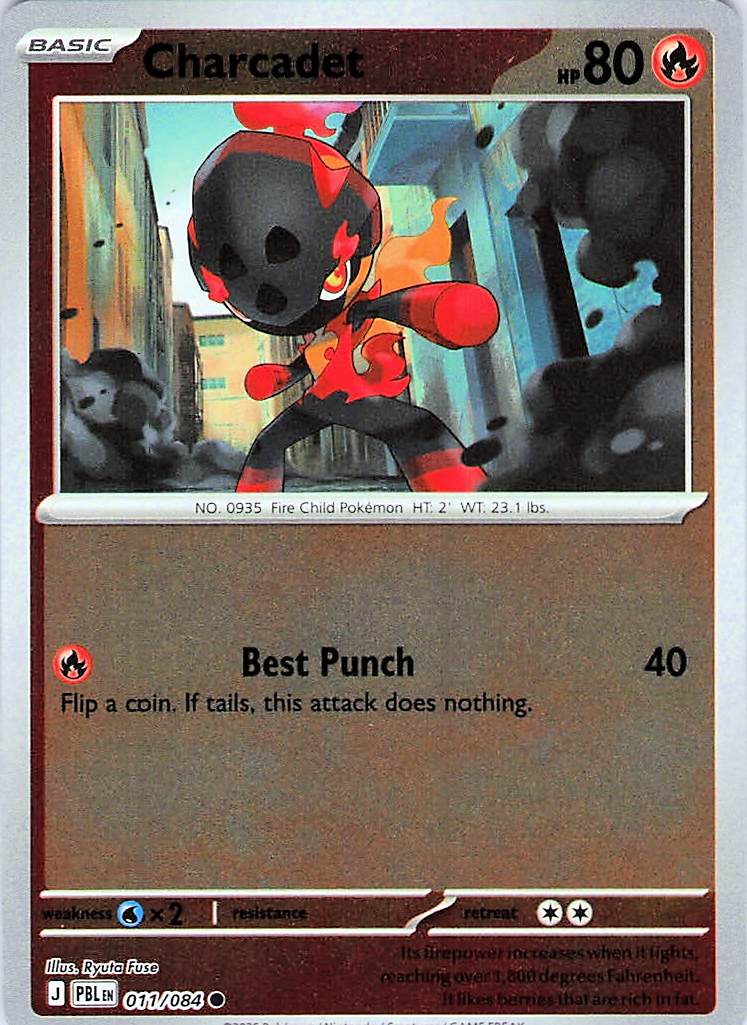 Charcadet Common Reverse Holo PBL 011/084 NM