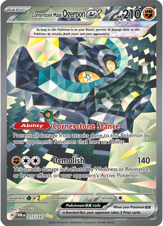 Cornerstone Mask Ogerpon EX - Twilight Masquerade #215/167