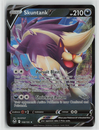 Skuntank V Ultra Rare Holo SWSH12 108/195 NM