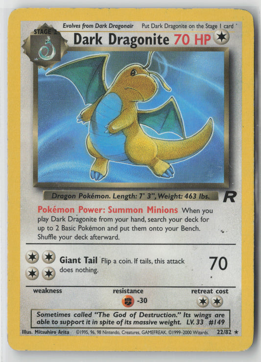 Dark Dragonite (22) Rare Team Rocket 22/82 MP