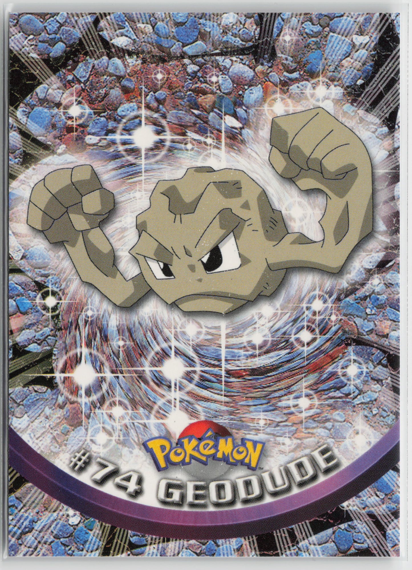 Geodude #74 Topps TV Animation Series 1999 Non-Holo LP