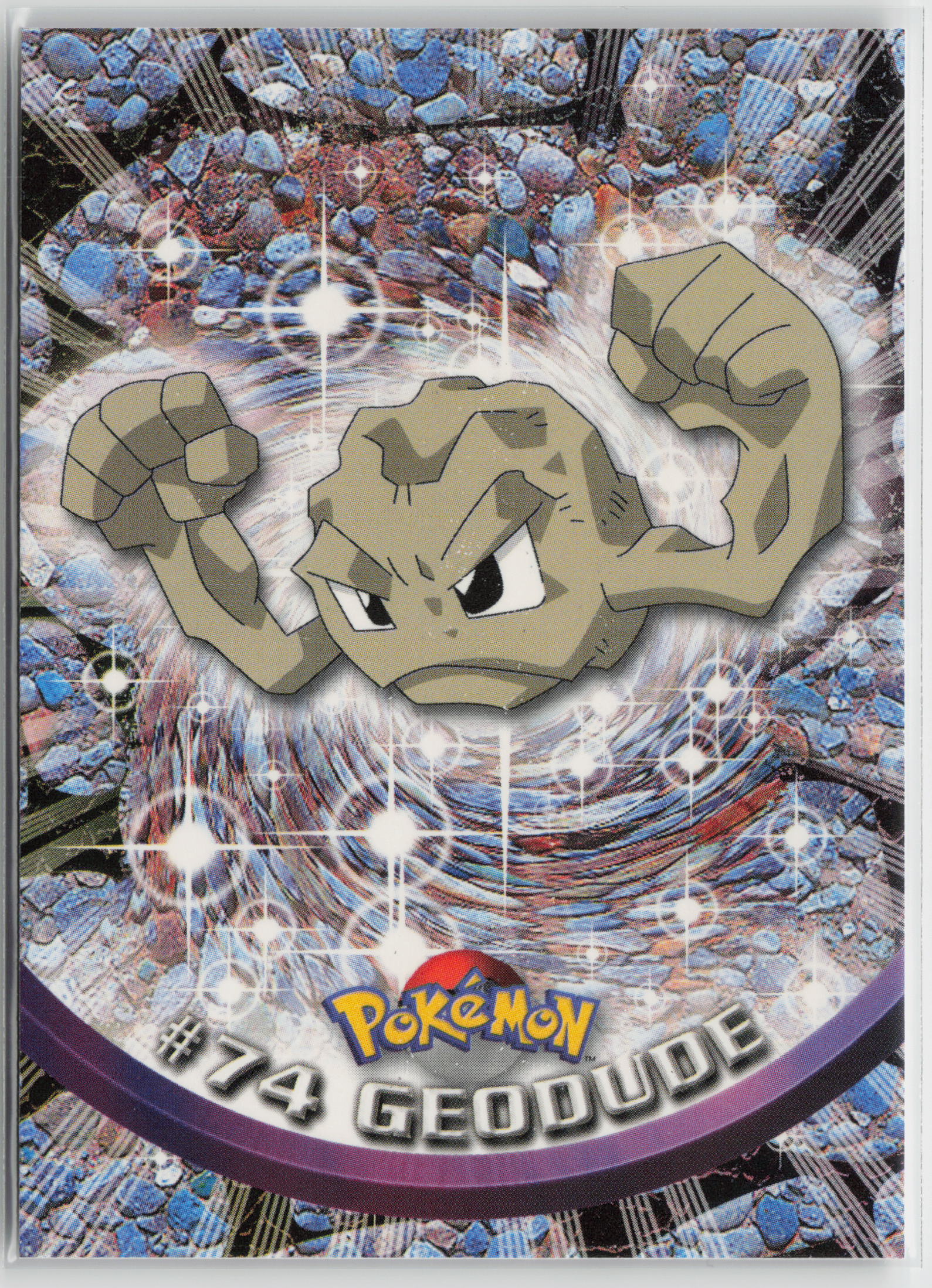 Geodude #74 Topps TV Animation Series 1999 Non-Holo LP