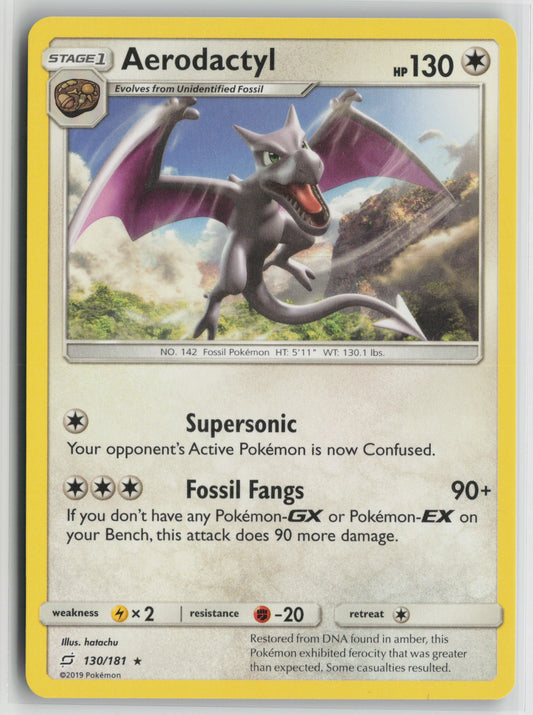 Aerodactyl Rare SM - Team Up 130/181 NM