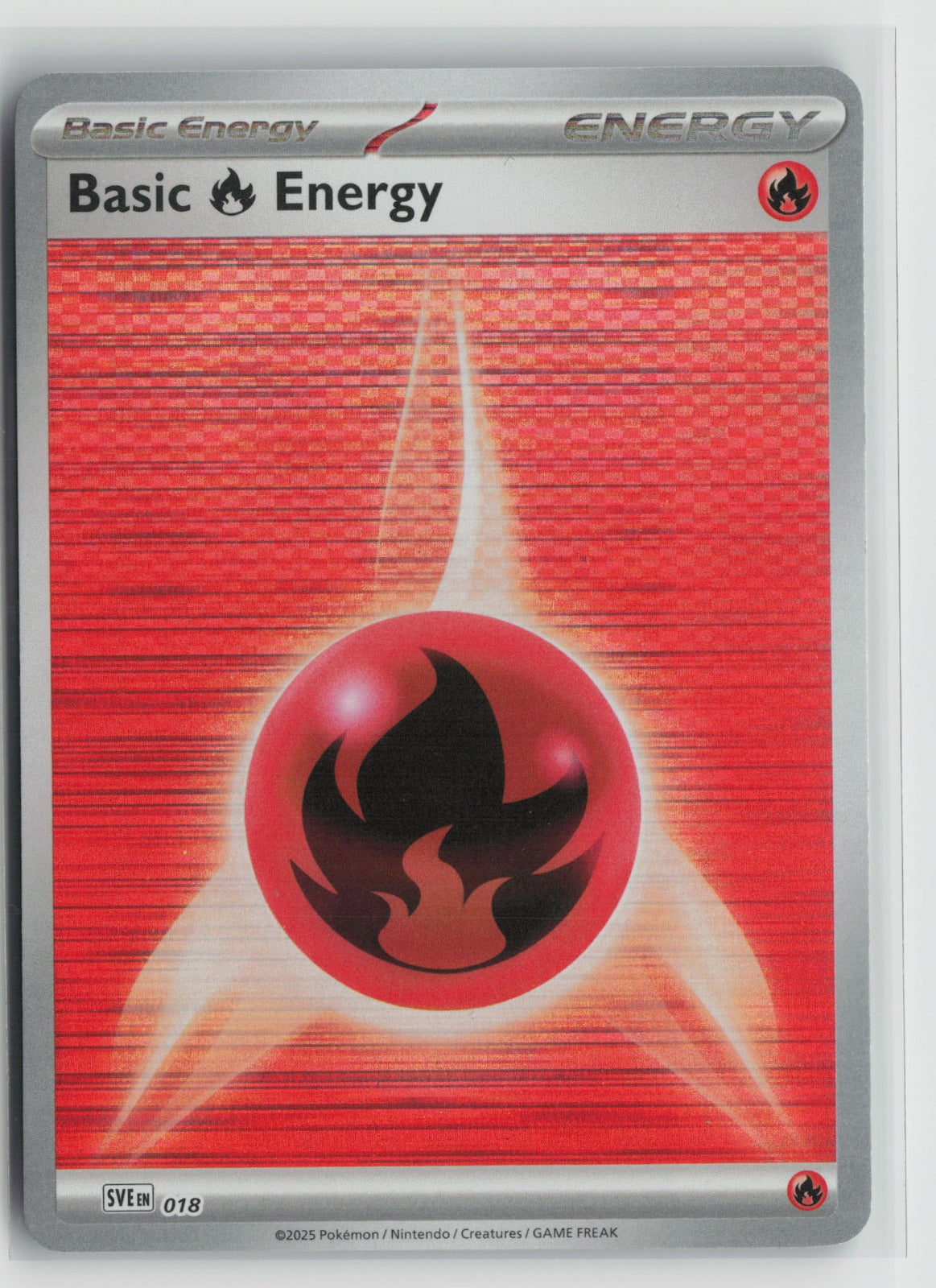 Basic Fire Energy Common Reverse Holo SVE 018 NM