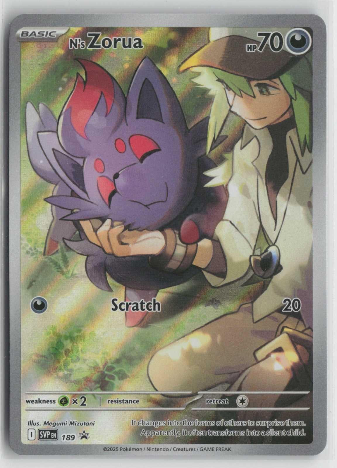 N's Zorua - Promo Holo SVP 189 NM