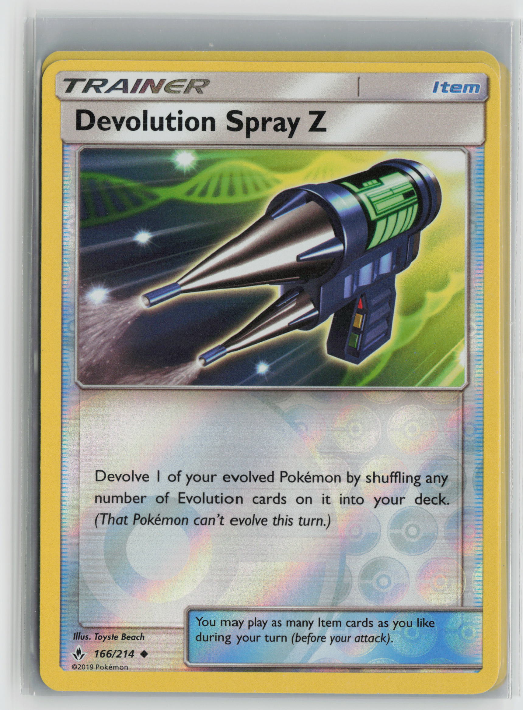 Devolution Spray Z Uncommon Reverse Holo SM10 166/214 NM