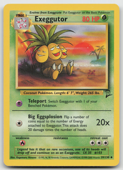 Exeggutor Uncommon Base Set 2 039/130 LP