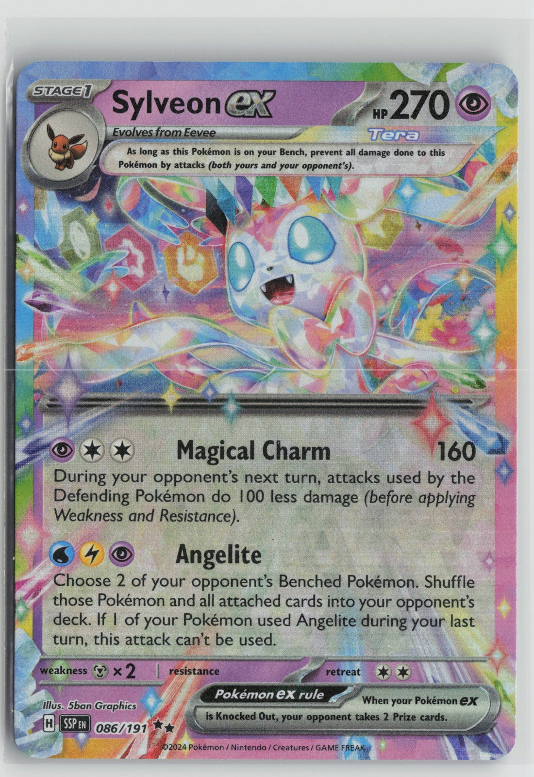 Sylveon ex Double Rare Holo SSP 086/191 NM