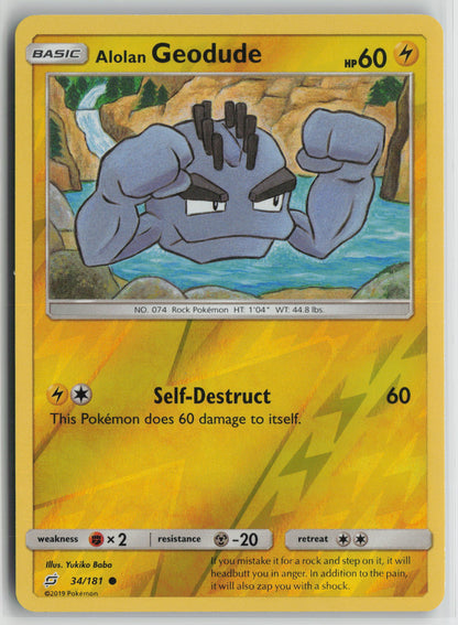 Alolan Geodude (34) Reverse SM - Team Up 34/181 NM