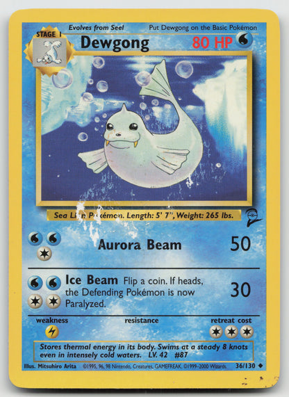 Dewgong Uncommon Base Set 2 036/130 LP