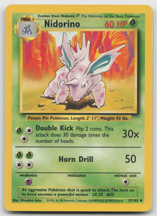 Nidorino Uncommon Normal BS 037/102 LP