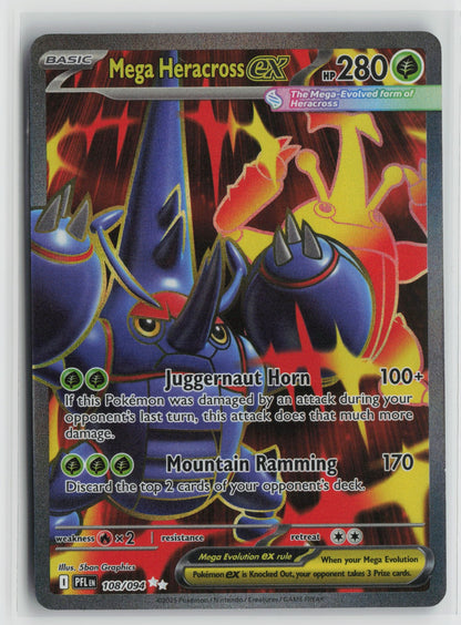 Mega Heracross ex - Ultra Rare Holo PFL 108/094 NM