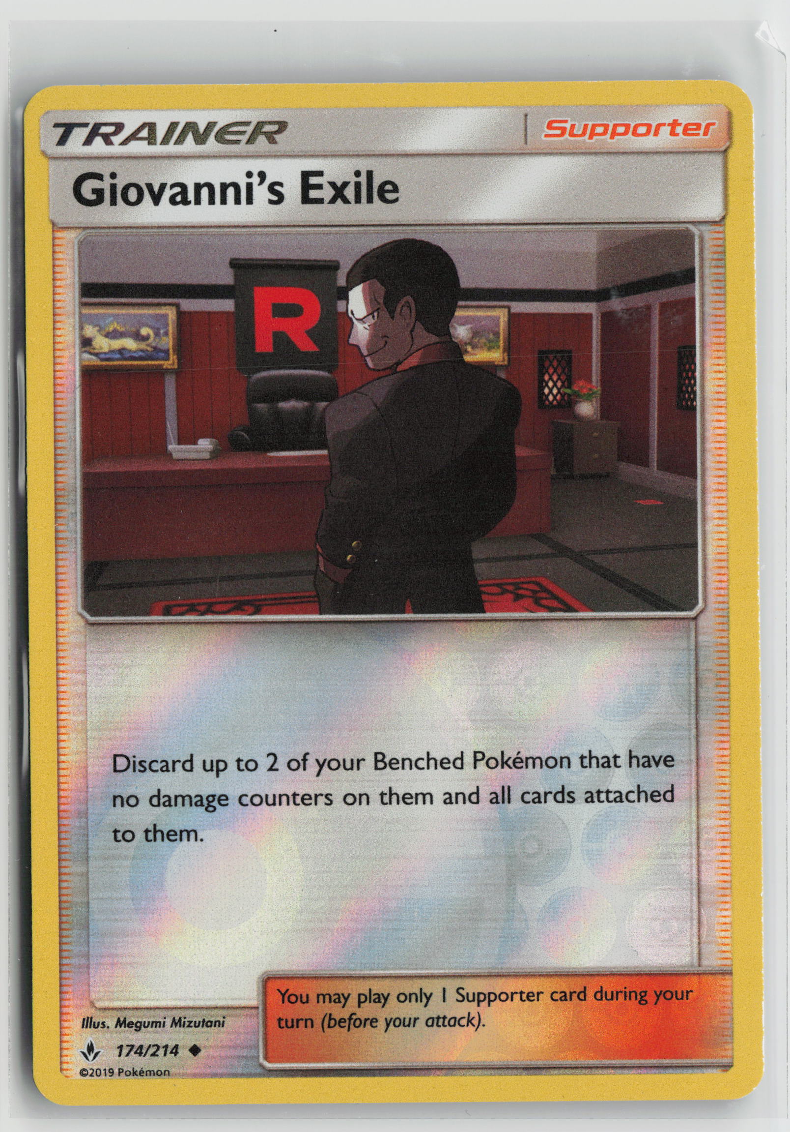 Giovanni's Exile Uncommon Reverse Holo SM10 174/214 NM