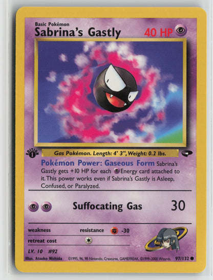 Sabrina's Gastly (97) Common 1st Edition G2 097/132 NM