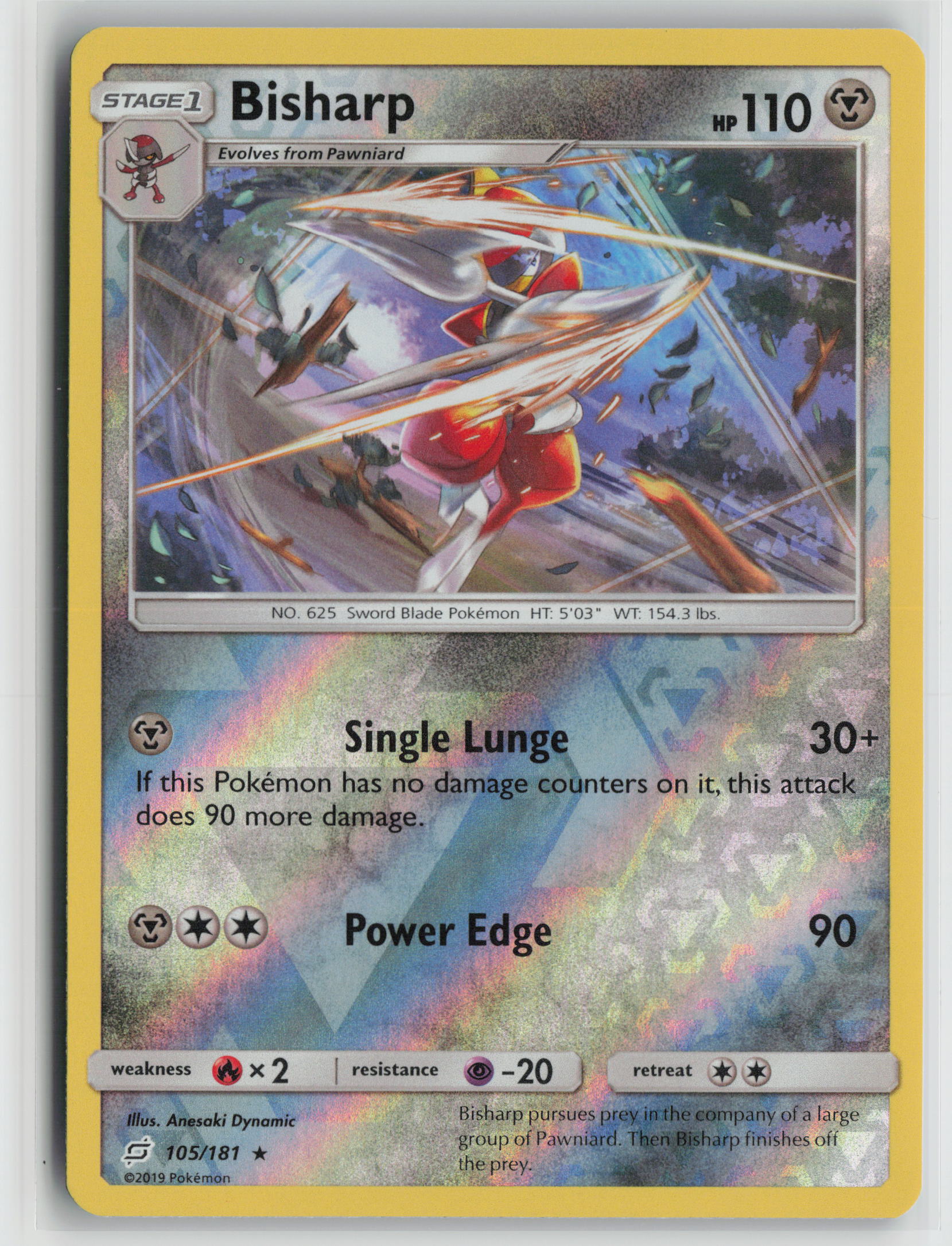 Bisharp Rare Reverse SM - Team Up 105/181 NM