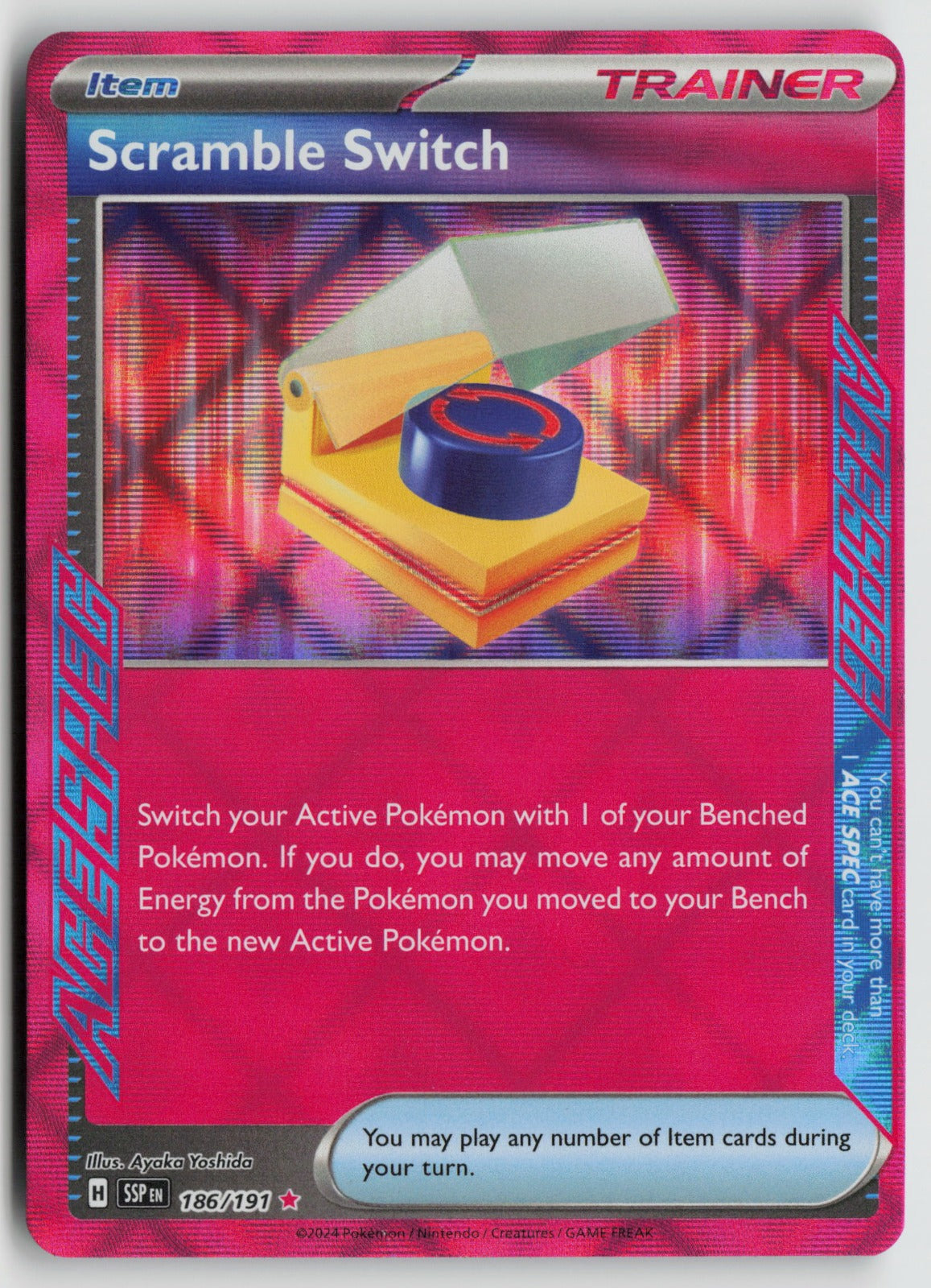 Scramble Switch ACE SPEC Rare Holo SSP 186/191 NM