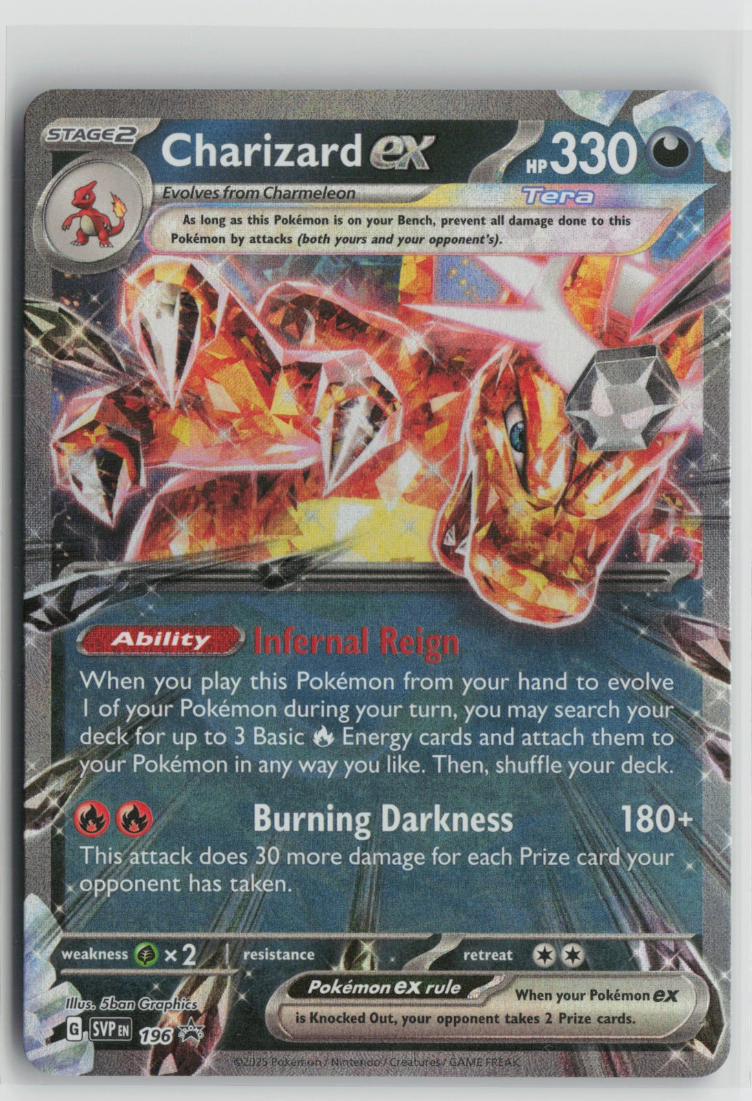 Charizard ex - Promo Holo SVP 196 NM