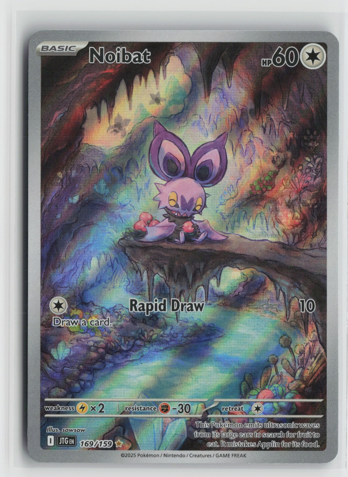 Noibat - Illustration Rare Holo JTG 169/159 NM