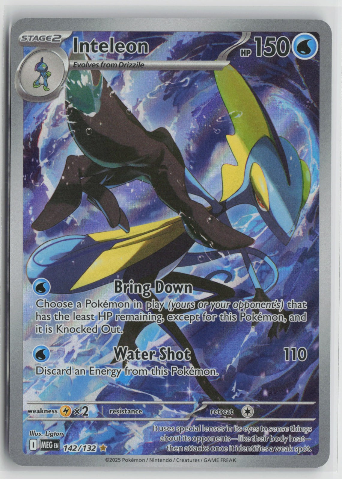 Inteleon - Illustration Rare Holo MEG 142/132 NM