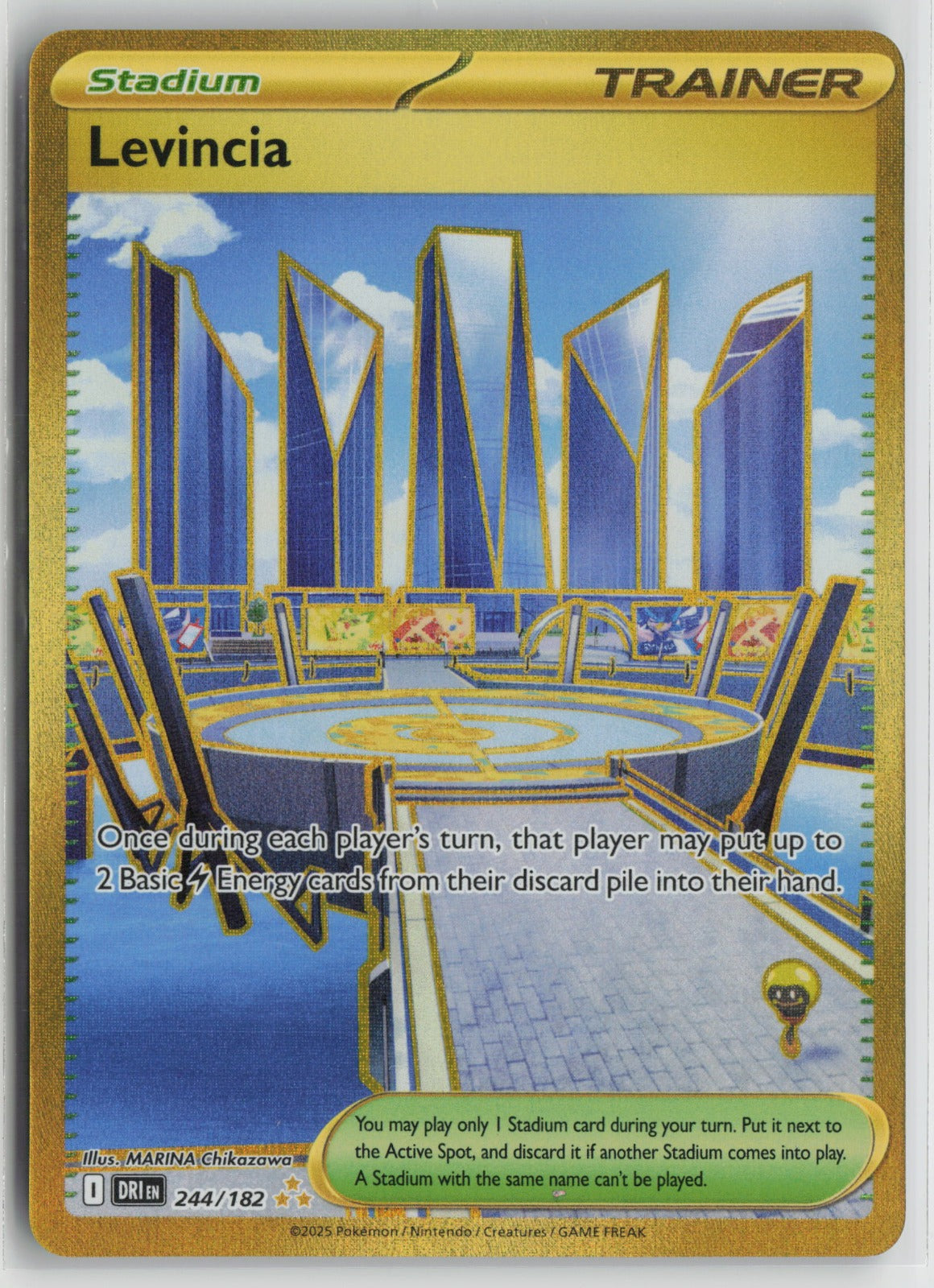 Levincia Hyper Rare Holo DRI 244/182 NM