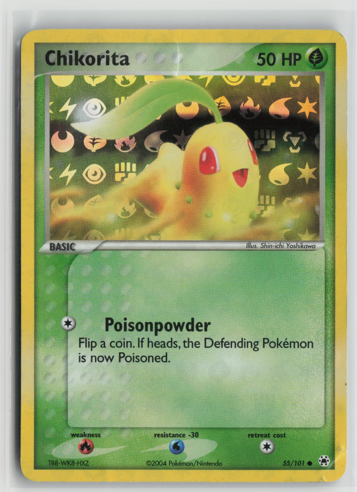 Chikorita Common Reverse Holo HL 55/101 MP