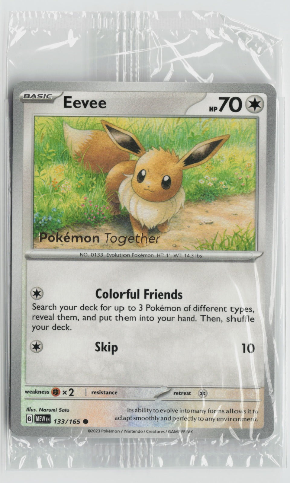 Eevee - (Pokemon Together) Promo MCAP 133/165 NM