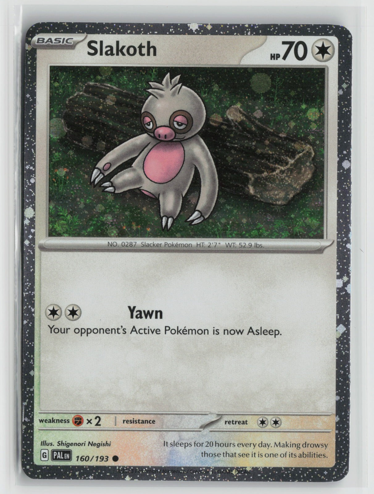 Slakoth (Cosmos Holo) Common Holo MCAP 160/193 NM