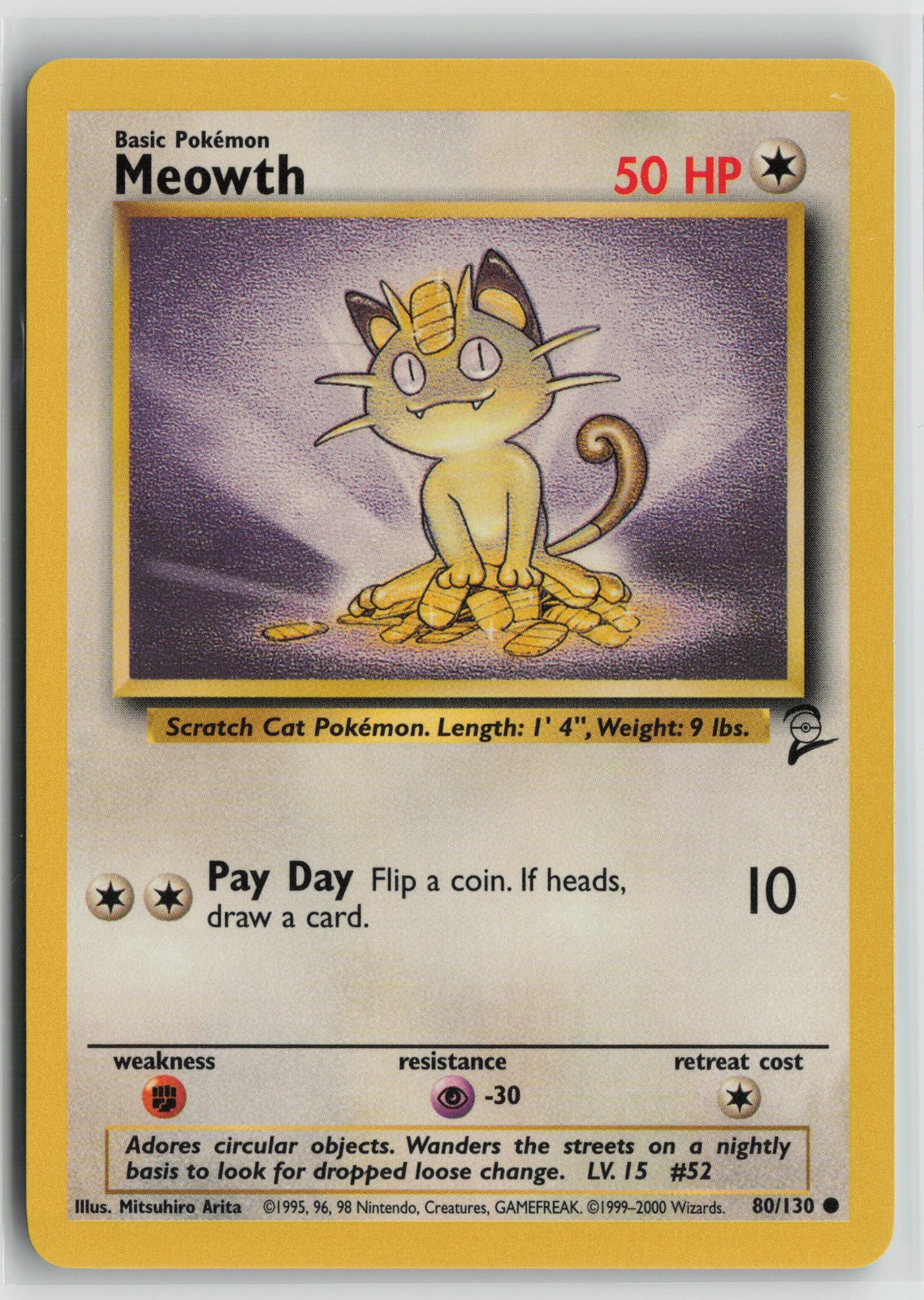Meowth Common BS2 080/130 NM