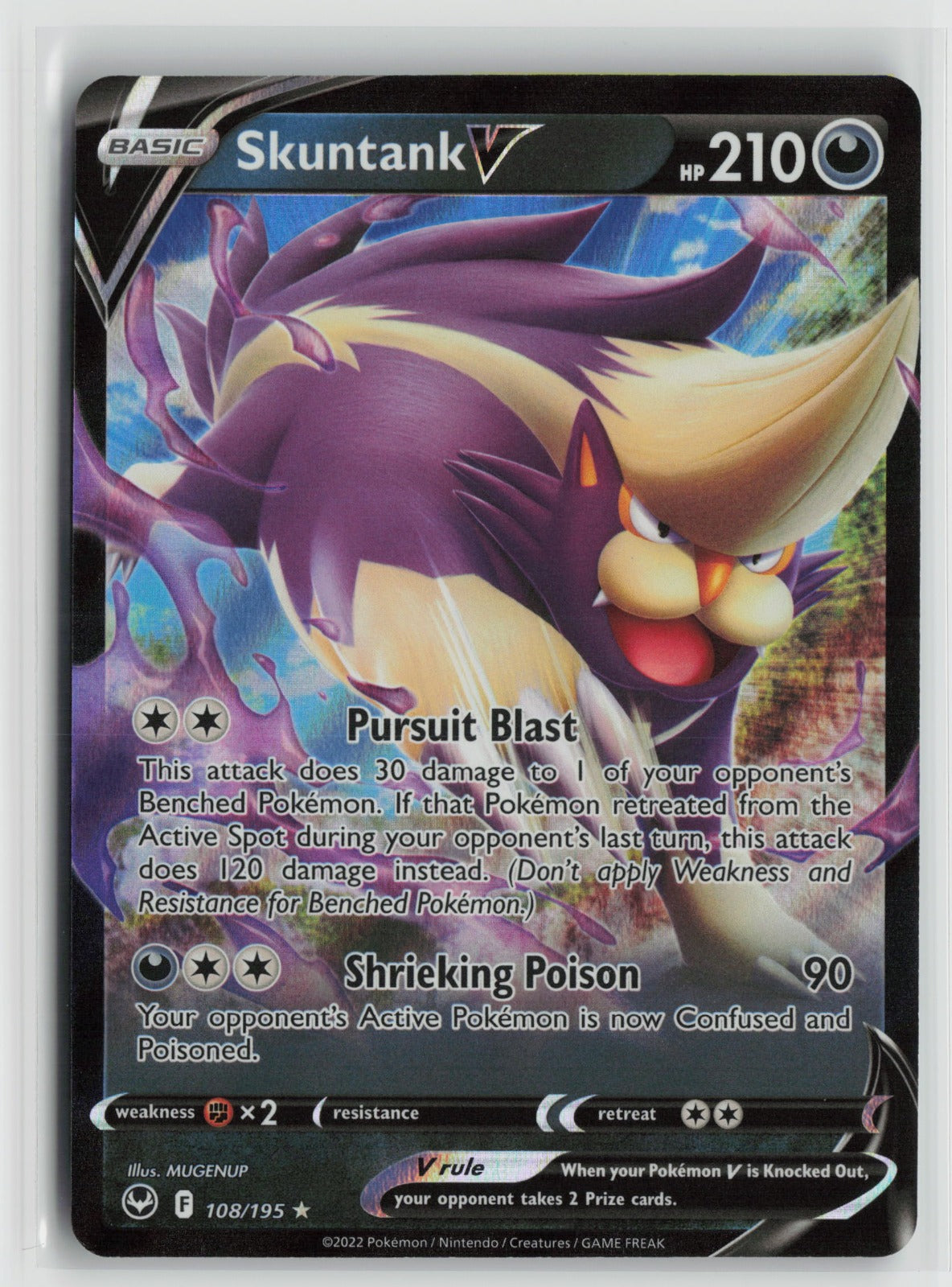 Skuntank V Ultra Rare Holo SWSH12 108/195 NM