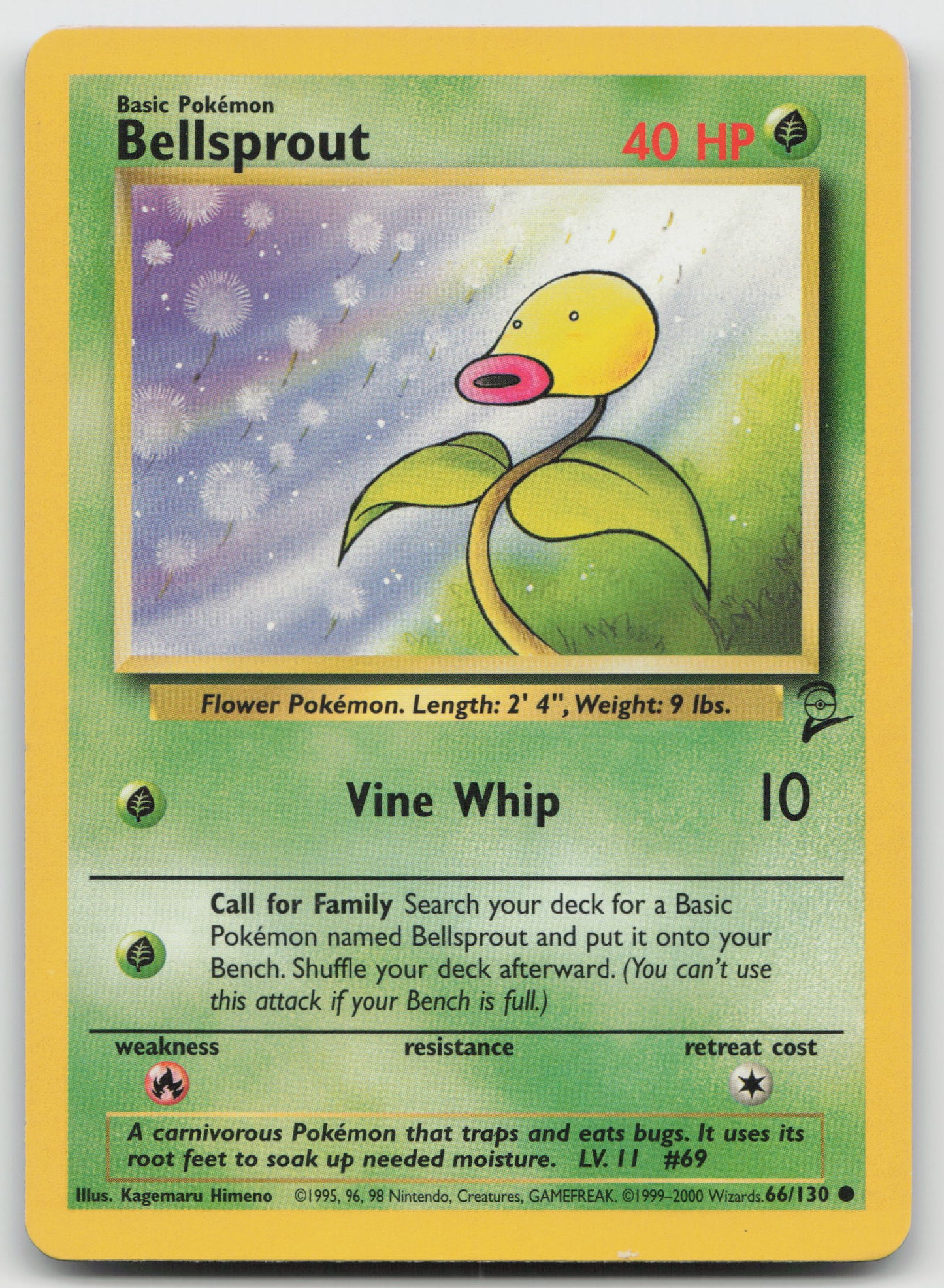 Bellsprout Common Base Set 2 066/130 LP