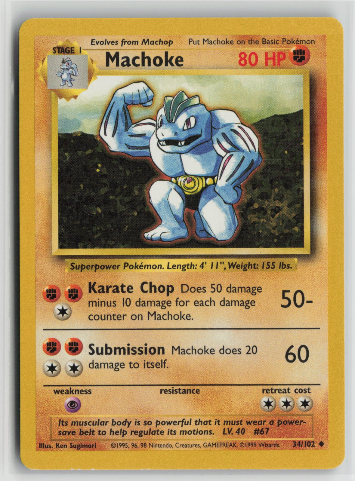 Machoke Uncommon BS 034/102 MP